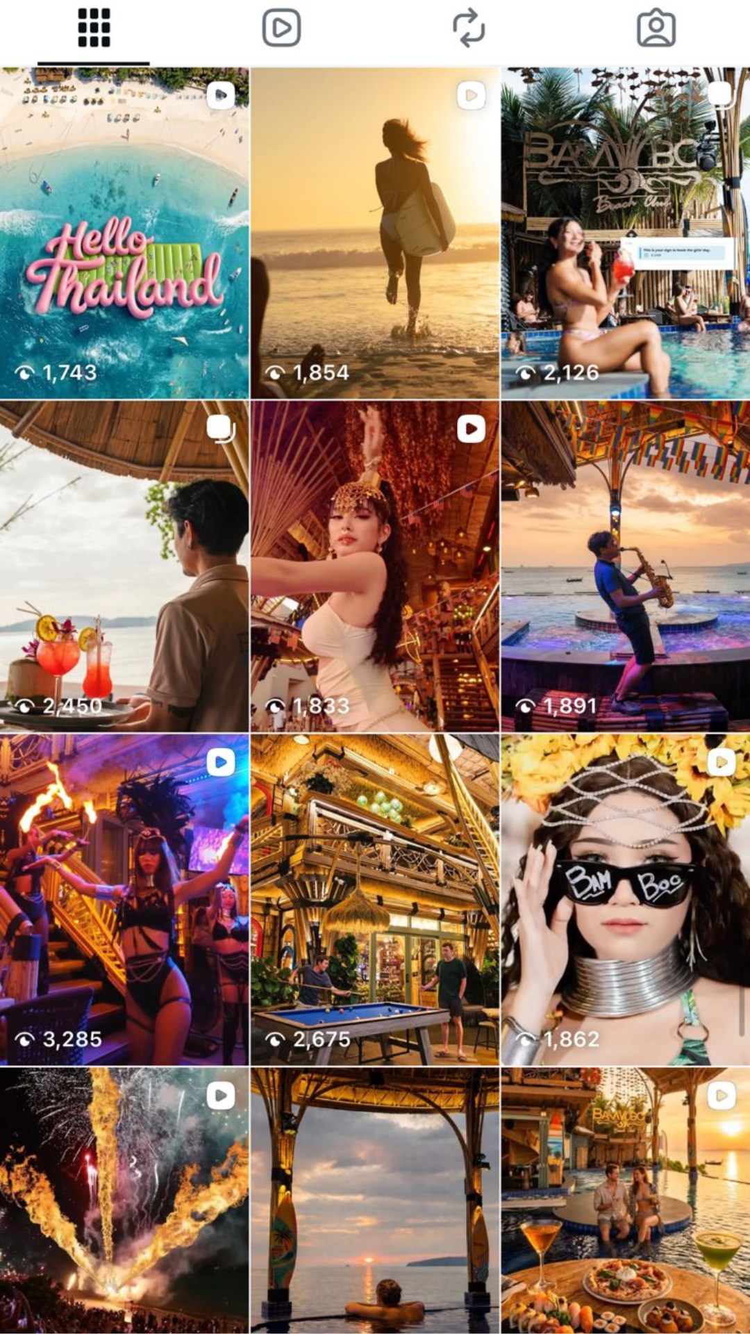 Bamboo Beach Club Instagram feed — After Unsocials